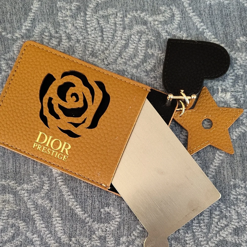 Dior Prestige Card Holder in Tan and Black